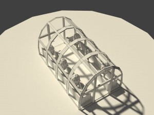 low poly greenhouse 3D Модель