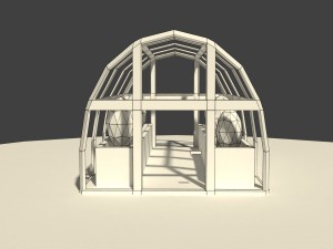 low poly greenhouse 3D Модель