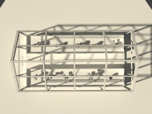 low poly greenhouse 2 Modelo 3D