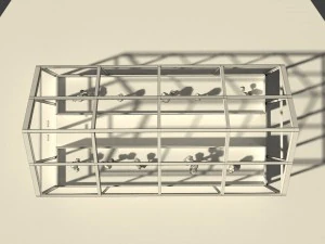 low poly greenhouse 2 3D Model