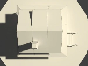 low poly farm house 3D Model