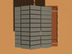 low poly cowshed 3D Model