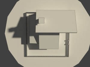 low poly farm house 2 Model 3D