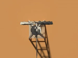 low poly wind mill 3D Model