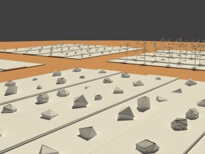 low poly farm fields 3Dモデル