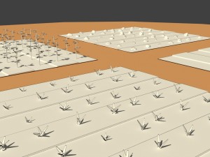 low poly farm fields 3Dモデル