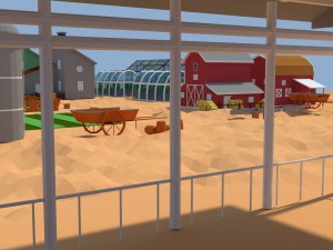 low poly farm complex Model 3D