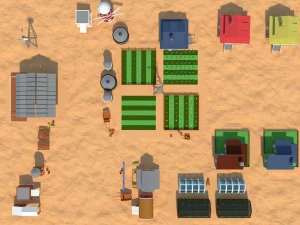 low poly farm complex 3D Model