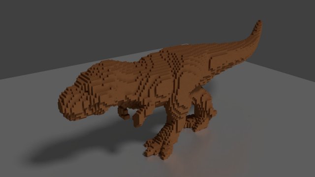 lego t rex 3Dモデル .c4d .max .obj .3ds .fbx .stl .blend