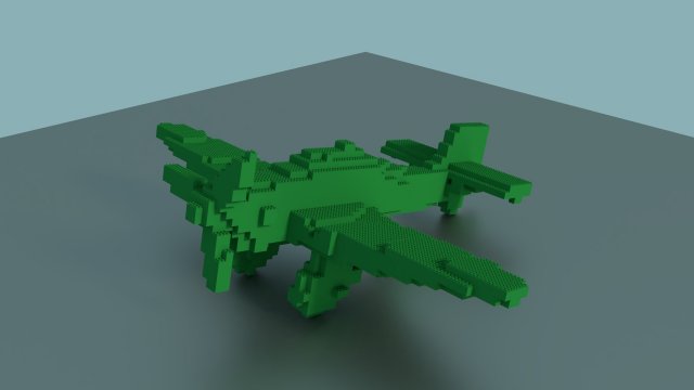 lego plane 3D Model .c4d .max .obj .3ds .fbx .stl .blend 