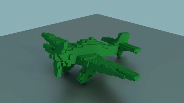 lego-vliegtuig 3D Model .c4d .max .obj .3ds .fbx .stl .blend 
