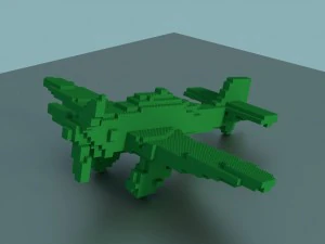 avion lego Modèle 3D