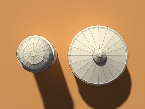 low poly farm silos 3D मॉडल