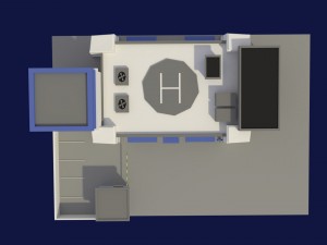 low poly police station 3D 모델