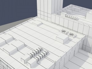 low poly fire department Modèle 3D