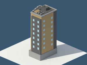 low poly aparment 1 3D 模型