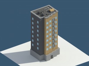 low poly aparment 1 3D 模型