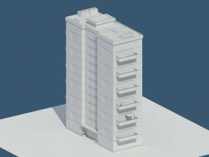 apartamento baixo poli 2 Modelo 3D