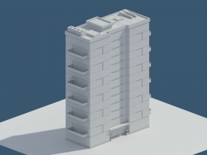 low poly aparment 2 3D Model