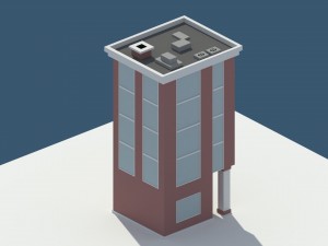 low poly apartment 3 3D 모델