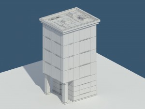 low poly apartment 3 3D 모델