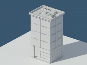 low poly apartment 3 3D 모델