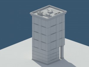low poly apartment 3 3D 모델