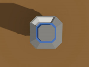 low poly scifi silo 3D Model