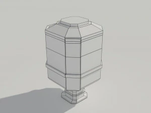 लो पॉली स्किफ़ि साइलो 3D मॉडल