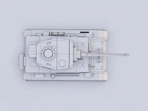 low poly panzer iv tank 3D Model