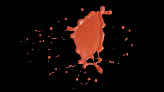 collided water drop Model 3D .c4d .max .obj .3ds .fbx .stl .blend 