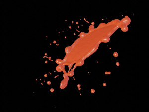 collided water drop Model 3D