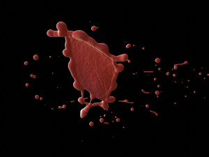 collided water drop Model 3D
