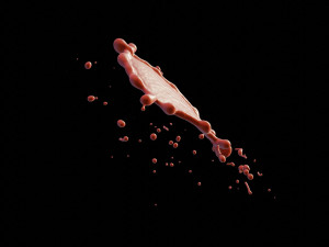 collided water drop Model 3D