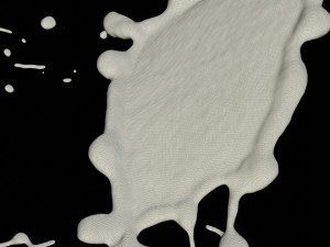collided water drop Model 3D