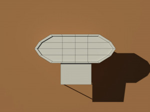 low poly kiosk stand 2 3D-Modell