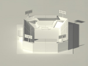 low poly stadium Model 3D