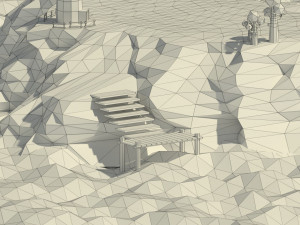 low poly island pack Model 3D