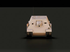 low poly jagdpanther tank 3D Model
