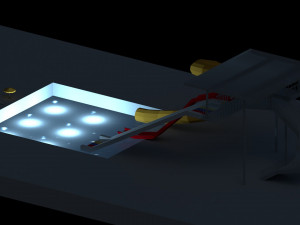 low poly water slides Model 3D