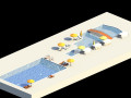 Low Poly Swimming Pools 3D-Modell