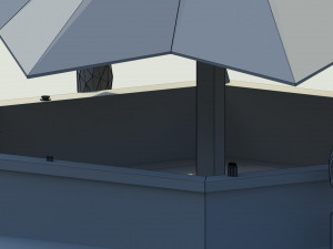 low poly summer bar 2 3D 模型