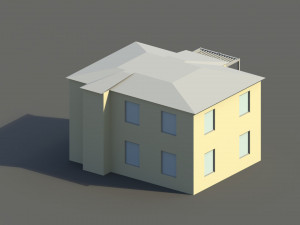 low poly summer cottage Model 3D