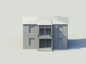 low poly summer cottage Model 3D