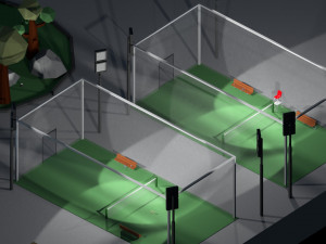 low poly holiday resort 3D-Modell