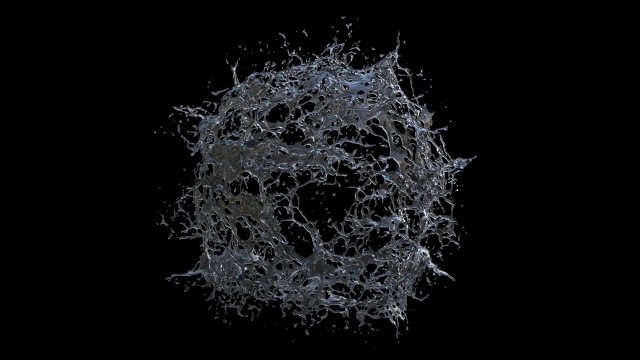 water explosion Modèle 3D .c4d .max .obj .3ds .fbx .stl .blend 