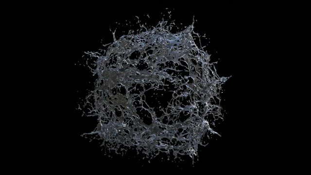 water explosion 3D Model .c4d .max .obj .3ds .fbx .stl .blend