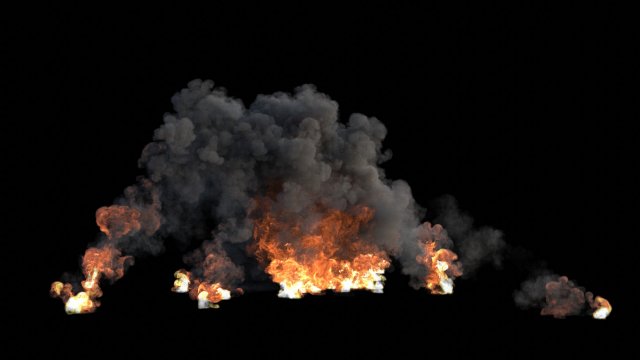 explosion- dust burst vdb 3D-Modell .c4d .max .obj .3ds .fbx .stl .blend 