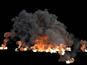 explosion- dust burst vdb 3D-Modell