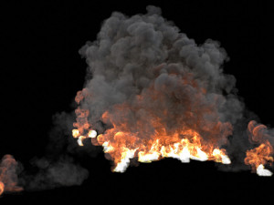 explosion- dust burst vdb 3D-Modell